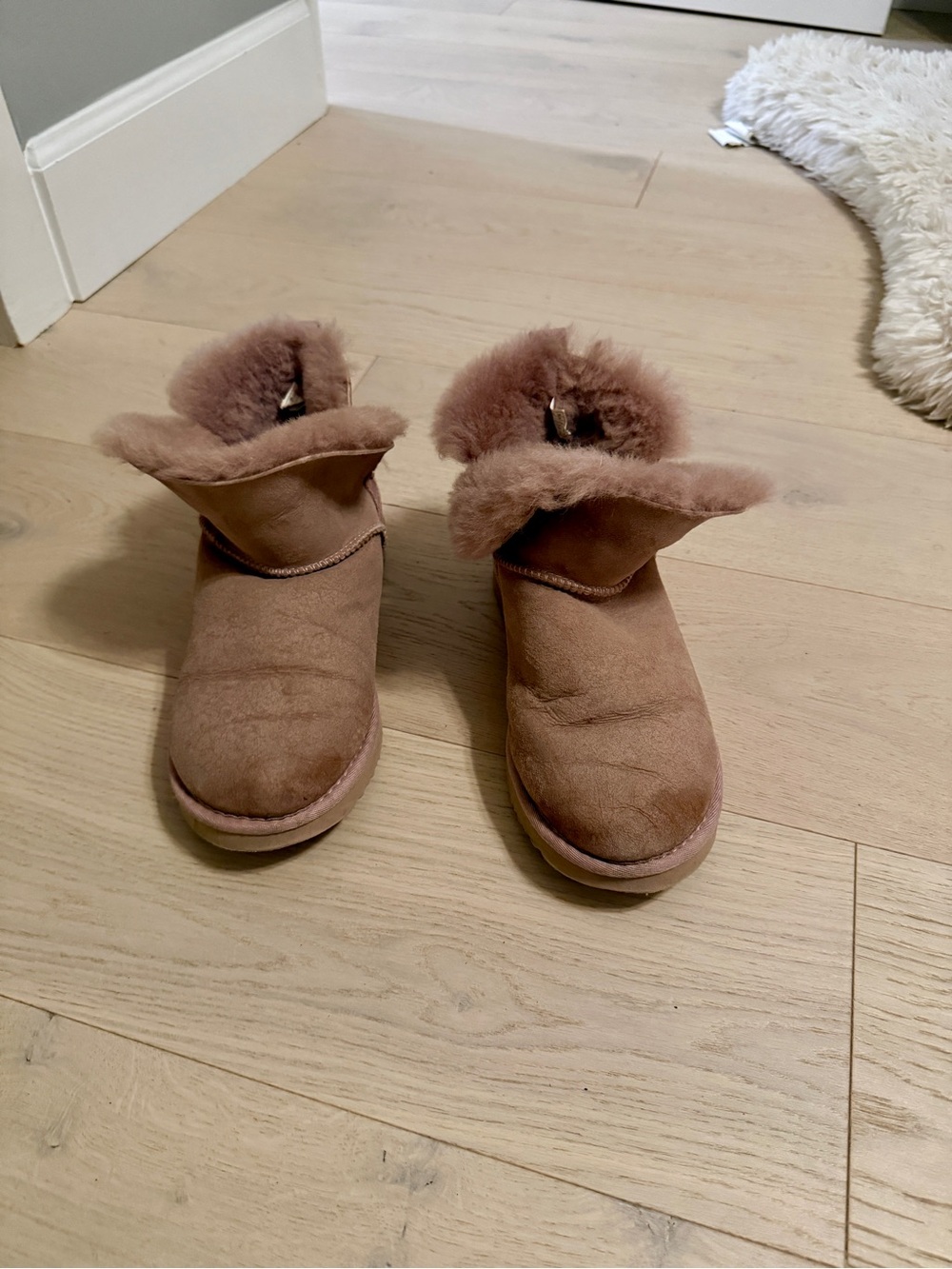 dearfoams Chestnut Brown Shearling Winter Boots